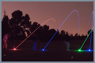 Night Sports Light-up Golf Ball　下から見た図